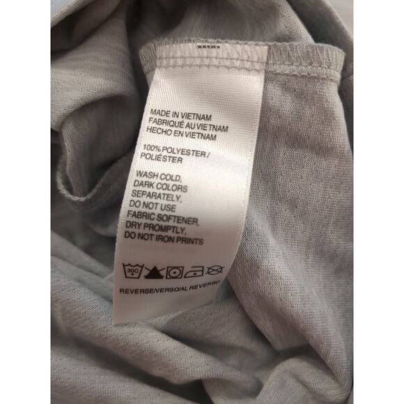 Izod Golf Polo Top Womans Medium Gray Sleeveless Collared Polyester Blend - Picture 6 of 6